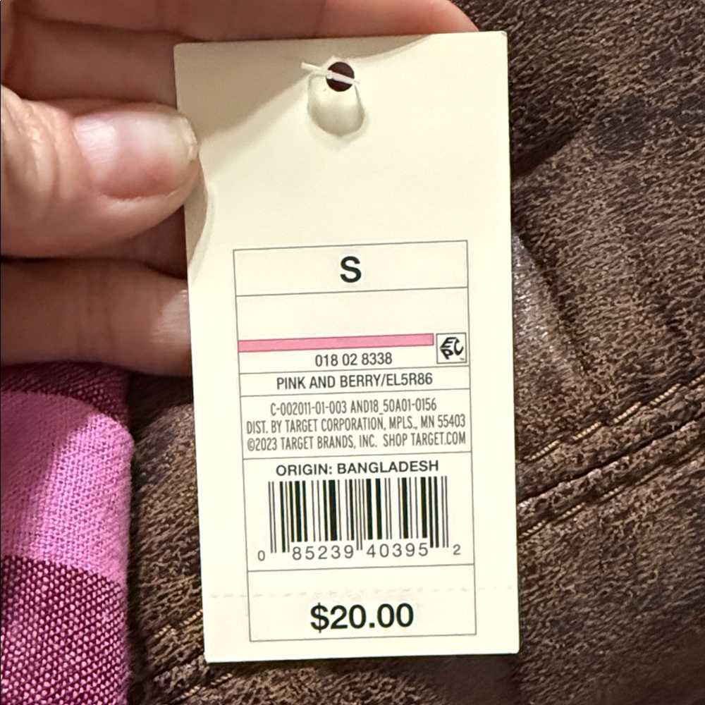 Pink and Purple Striped linen tops - Picture 3 of 4